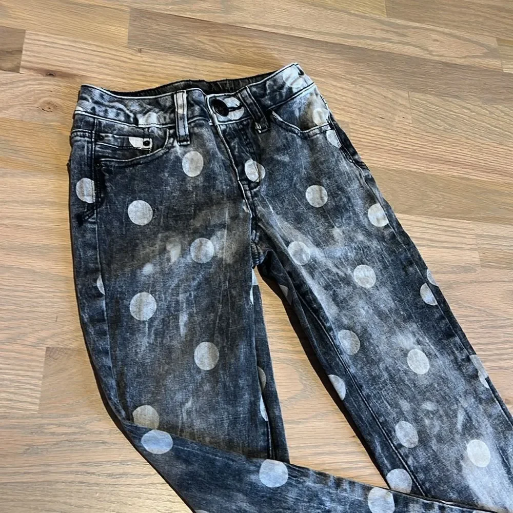 Justice Premium Polka Dot Jeans Size 10S